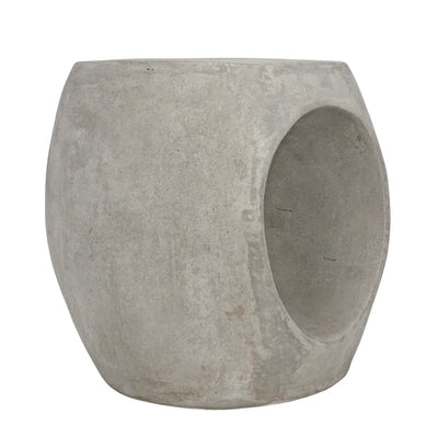 product image for trou side table stool in fiber cement design by noir 3 7