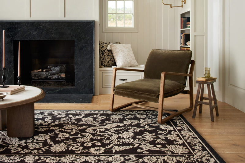 media image for arboretum hooked black rug by rifle paper co x loloi arbrarb 01bl00160s 5 269