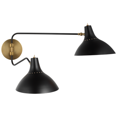 product image for Charlton Medium Double Wall Light by AERIN 90