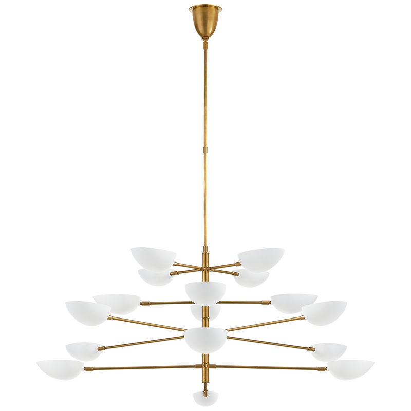 media image for Graphic Grande Four-Tier Chandelier by AERIN 254