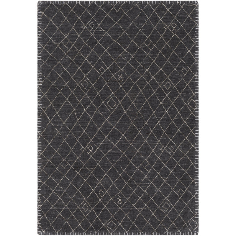 media image for Arlequin ARQ-2301 Hand Knotted Rug in Black & Cream by Surya 26