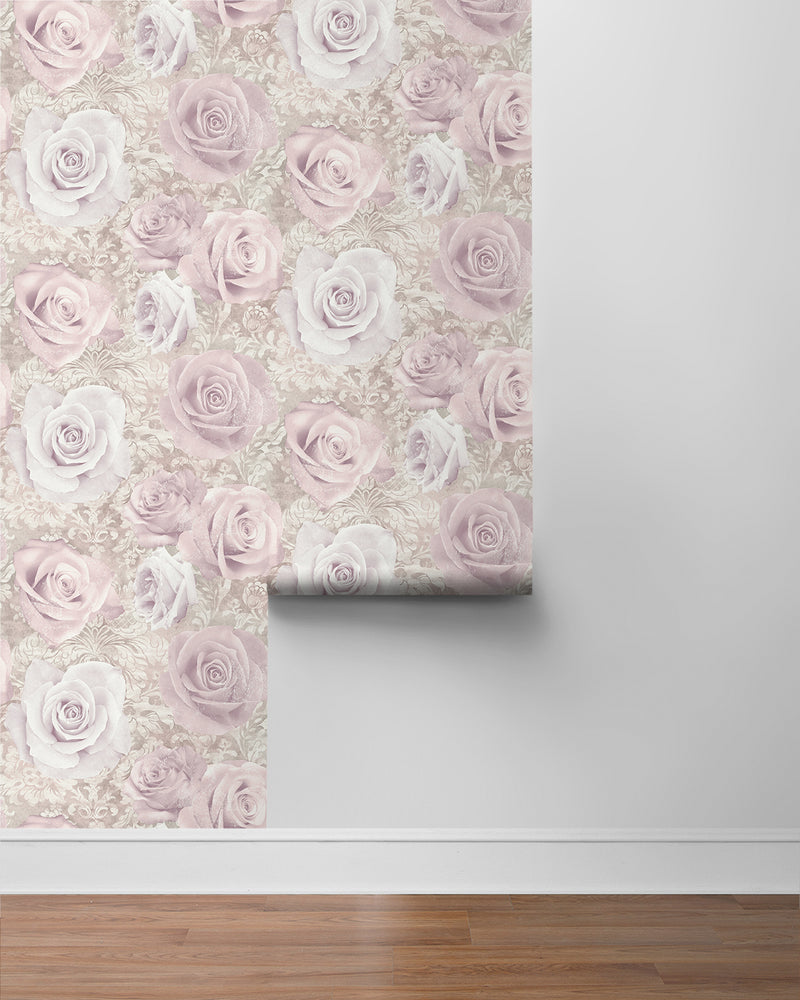 media image for Reverie Wallpaper in Light Pink by NextWall 273