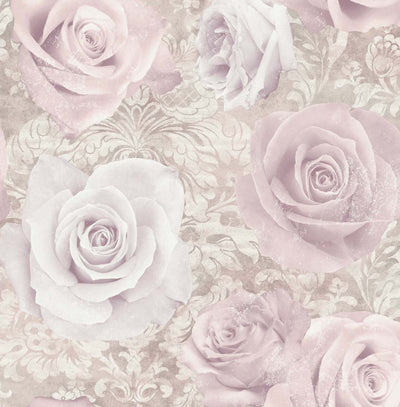 product image for Reverie Wallpaper in Light Pink by NextWall 69