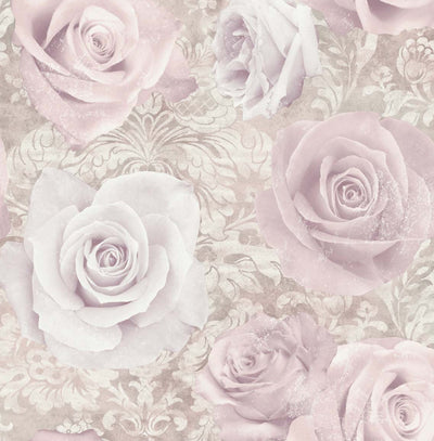 product image for Reverie Wallpaper in Light Pink by NextWall 78