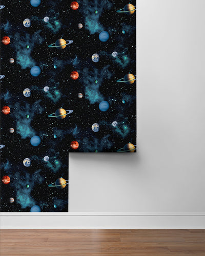 product image for Cosmos Wallpaper in Ebony by NextWall 31
