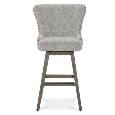 product image for Rockwell Salt and Pepper Boucle Swivel Bar Stool 2 51