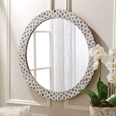 product image for slate quatrefoil wall mirror design by tozai 2 99