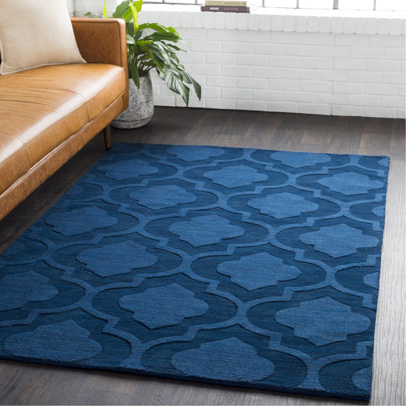 media image for Central Park AWHP-4008 Hand Loomed Rug in Dark Blue by Surya 272