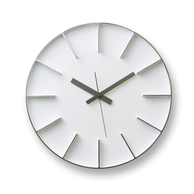 product image of edge l clock in white design by lemnos 1 58