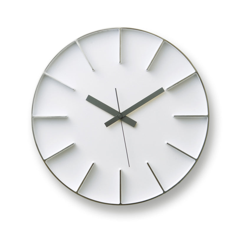 media image for edge l clock in white design by lemnos 1 257