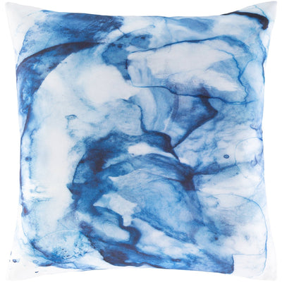 product image for Azora AZO-002 Woven Square Pillow in Sky Blue & White by Surya 64
