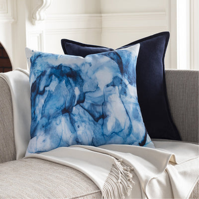 product image for Azora AZO-002 Woven Square Pillow in Sky Blue & White by Surya 60