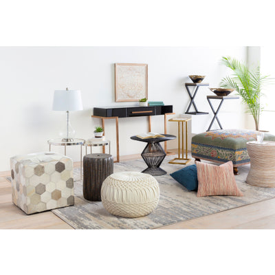 product image for Alana Wool Pouf in Various Colors Roomscene Image 15