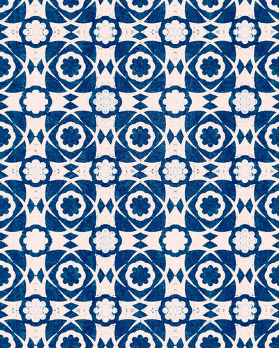 product image of sample aegean tiles wallpaper in indigo from the sundance villa collection by mind the gap 1 583