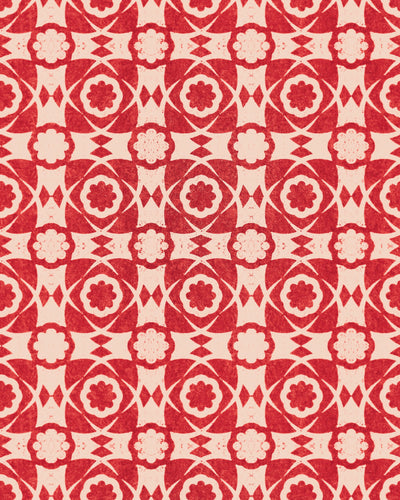 product image of sample aegean tiles wallpaper in red from the sundance villa collection by mind the gap 1 556