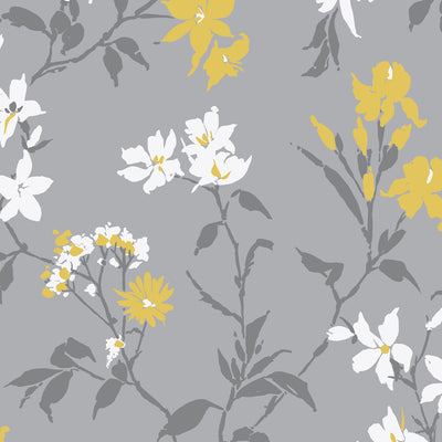 product image for Aeris Wallpaper in Grey and Yellow from the Exclusives Collection by Graham & Brown 69