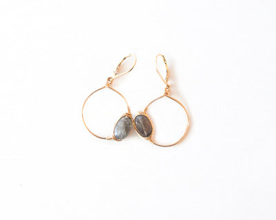 product image for penny mini hoop earrings design by agapantha 7 11