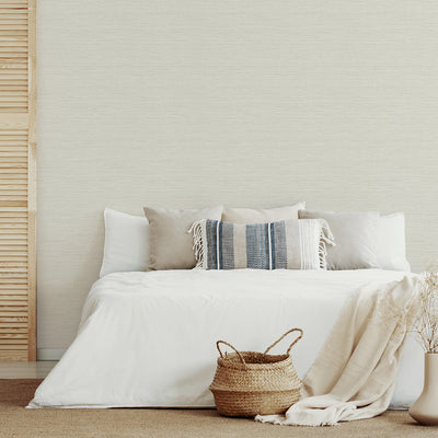 product image for Agave Imitation Grasscloth Wallpaper in Light Grey from the Pacifica Collection by Brewster Home Fashions 35