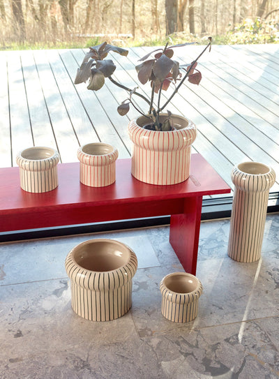 product image for aki pot large in offwhite and red 2 47