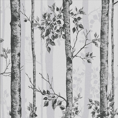 product image of Albero Wallpaper in Black and White from the Exclusives Collection by Graham & Brown 523