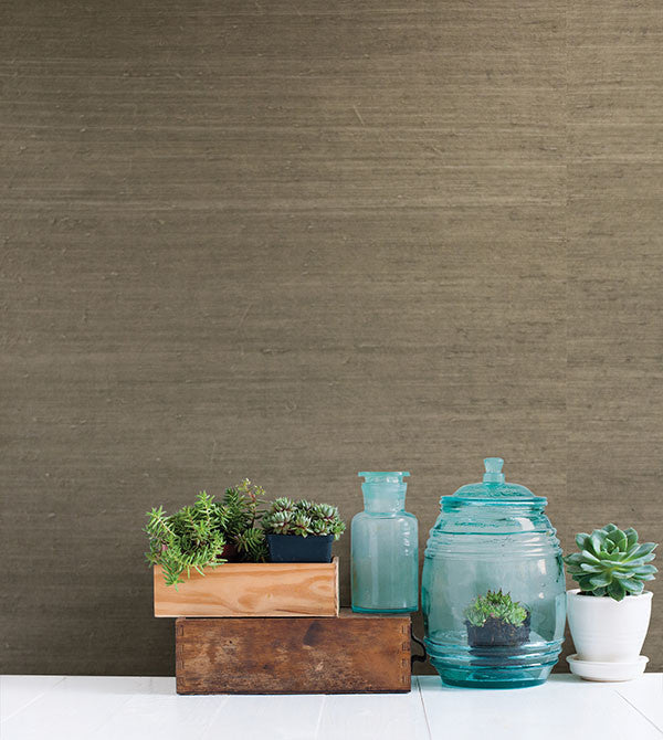 media image for Alexey Grey Grasscloth Wallpaper from the Jade Collection by Brewster Home Fashions 216