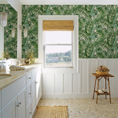 product image for Alfresco Tropical Palm Wallpaper in Green from the Pacifica Collection by Brewster Home Fashions 42