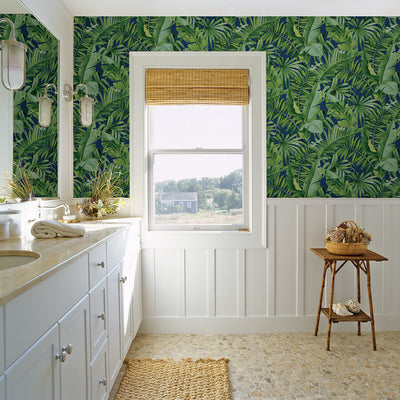 product image for Alfresco Tropical Palm Wallpaper in Jade from the Pacifica Collection by Brewster Home Fashions 4