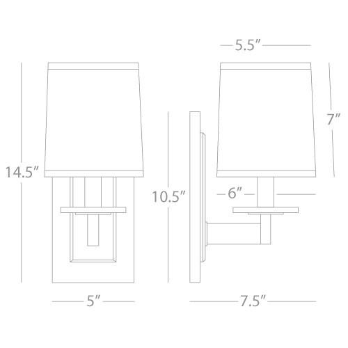 media image for Alice Wall Sconce by Robert Abbey 290