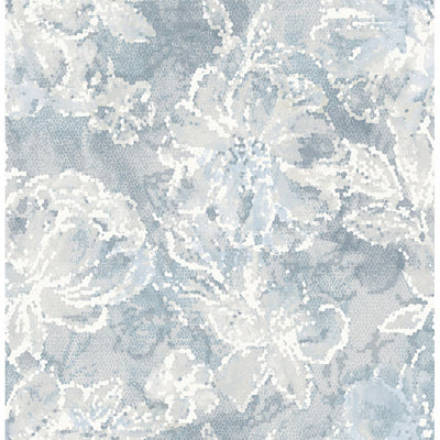 product image of sample allure floral wallpaper in blue from the celadon collection by brewster home fashions 1 515