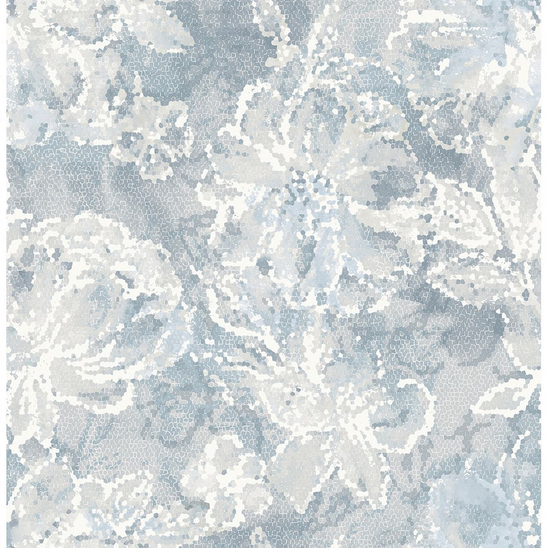 media image for Allure Floral Wallpaper in Blue from the Celadon Collection by Brewster Home Fashions 286