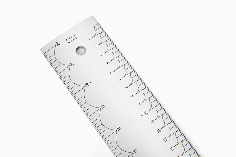 media image for Aluminum Ruler design by Areaware 216