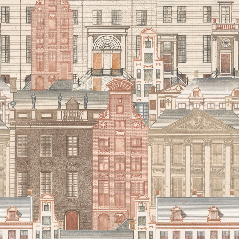media image for Amsterdam Wallpaper in Brown, Red, and Taupe from the Histoire de L& 269