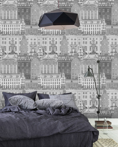 product image for Amsterdam Wallpaper in Neutral from the Histoire de L'Architecture Collection by Mind the Gap 26