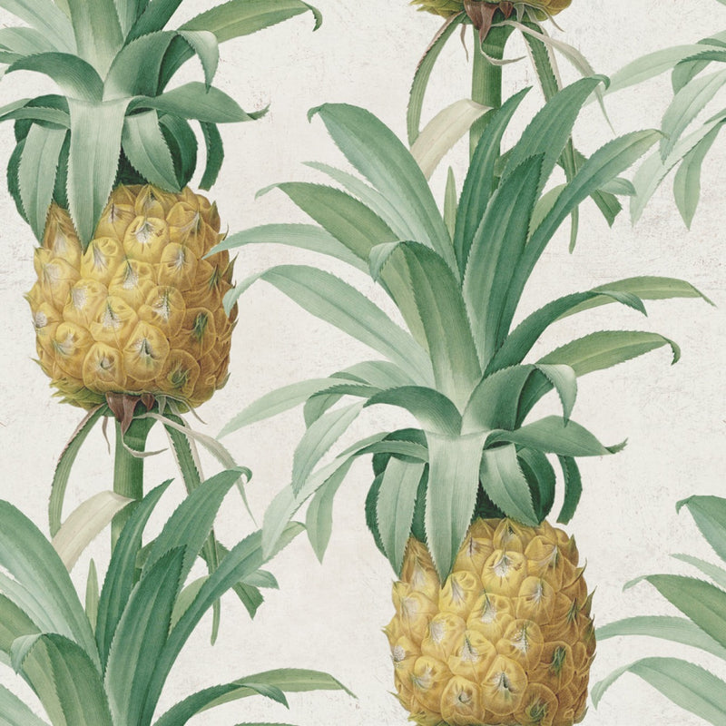 media image for Ananas Wallpaper in Green and Yellow from the Tropical Vibes Collection by Mind the Gap 231