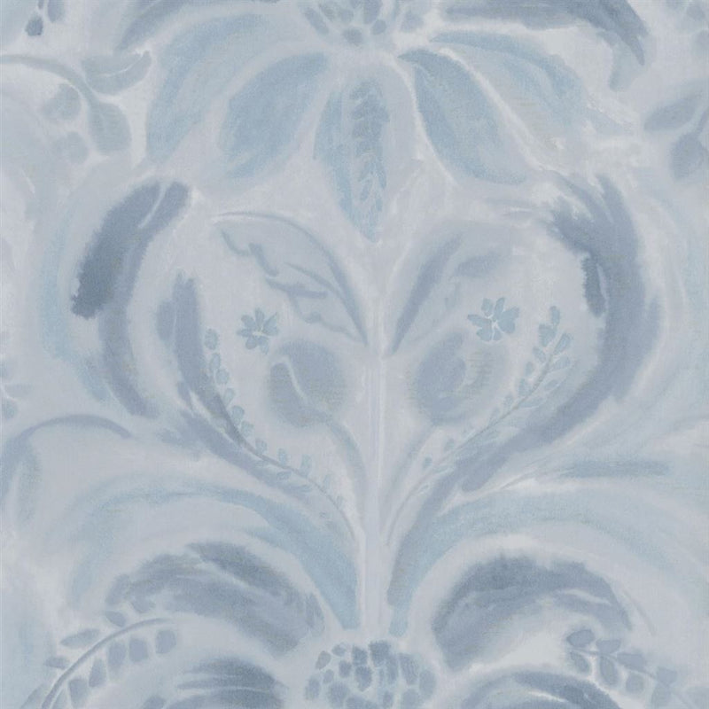media image for sample angelique damask wallpaper in indigo from the tulipa stellata collection by designers guild 1 25