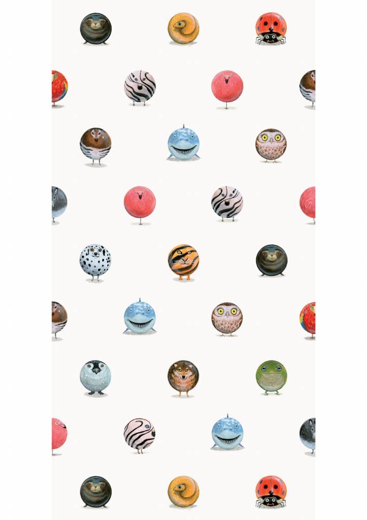 media image for Animal Marbles Kids Wallpaper by KEK Amsterdam 222