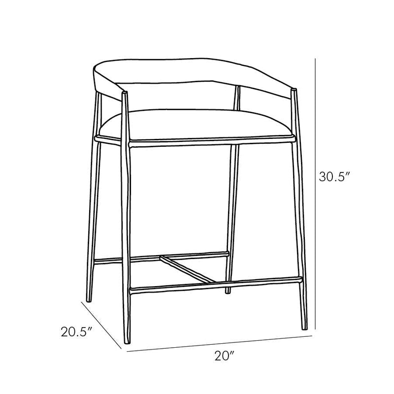 media image for ansel counter stool by arteriors arte 4746 3 211