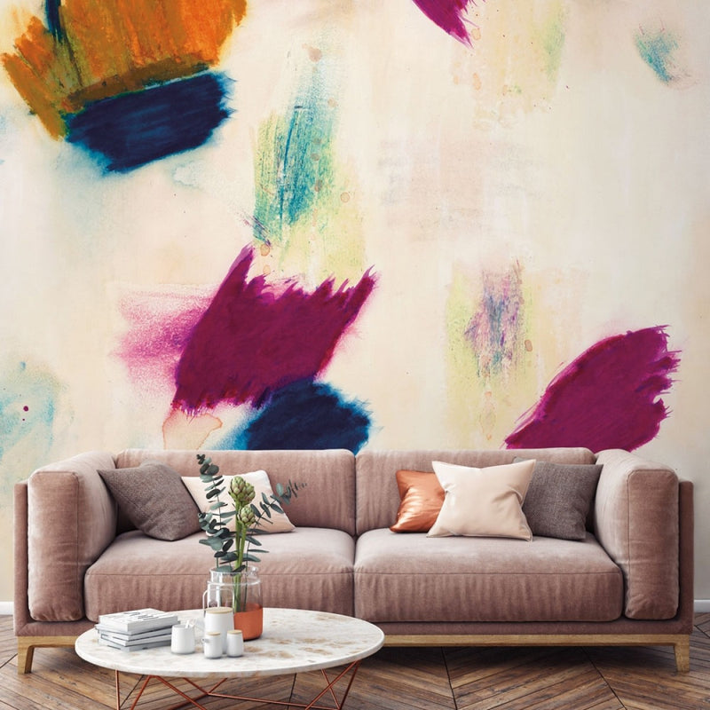 media image for Arabella Self Adhesive Wall Mural in Marigold Rising by Zoe Bios Creative for Tempaper 237