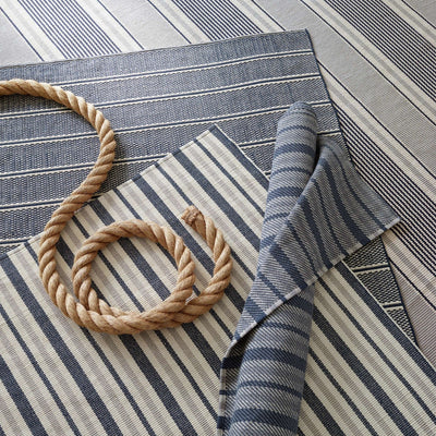product image for archer navy woven cotton rug by annie selke da1021 2512 3 53
