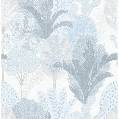 product image of Ari Desert Oasis Wallpaper in Blue from the Pacifica Collection by Brewster Home Fashions 513