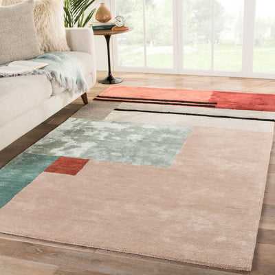 product image for syn04 segment handmade geometric pink red area rug design by jaipur 5 20