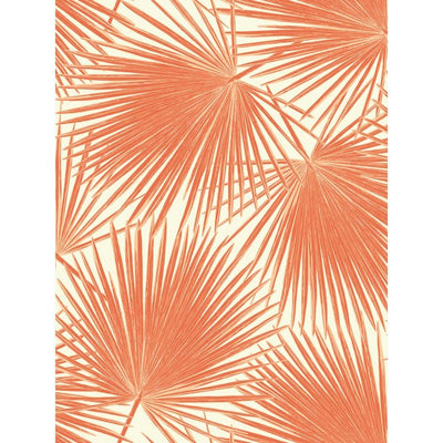 product image of sample aruba wallpaper in deep orange from the tortuga collection by seabrook wallcoverings 1 50