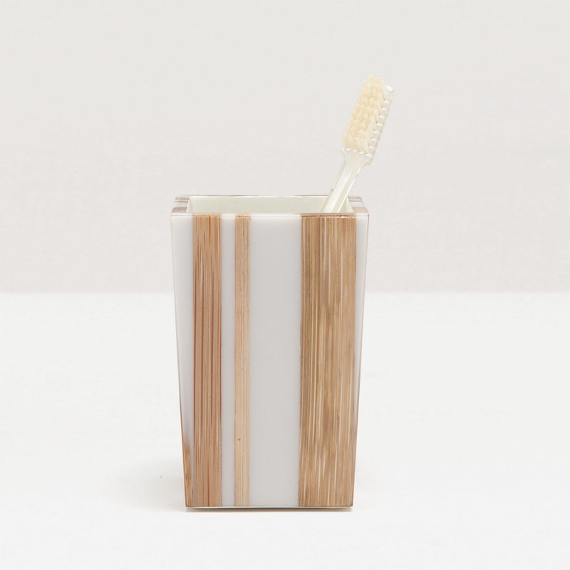 media image for Ashford Collection Bath Accessories, Bamboo and White Resin 250