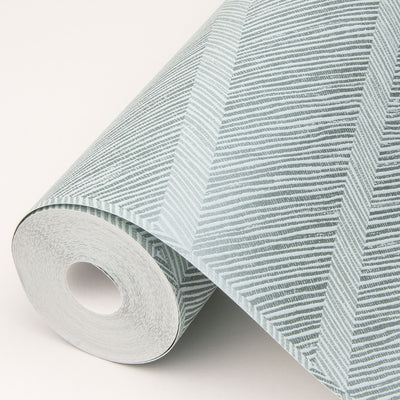 product image for Aspen Chevron Wallpaper in Aqua from the Scott Living Collection by Brewster Home Fashions 53