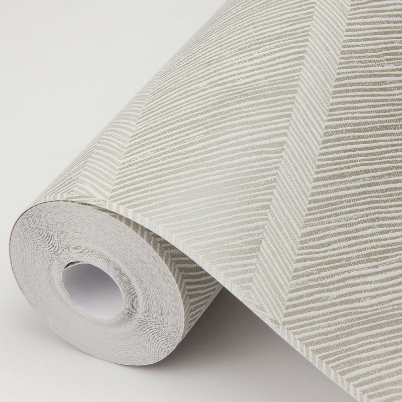 media image for Aspen Chevron Wallpaper in Champagne from the Scott Living Collection by Brewster Home Fashions 258