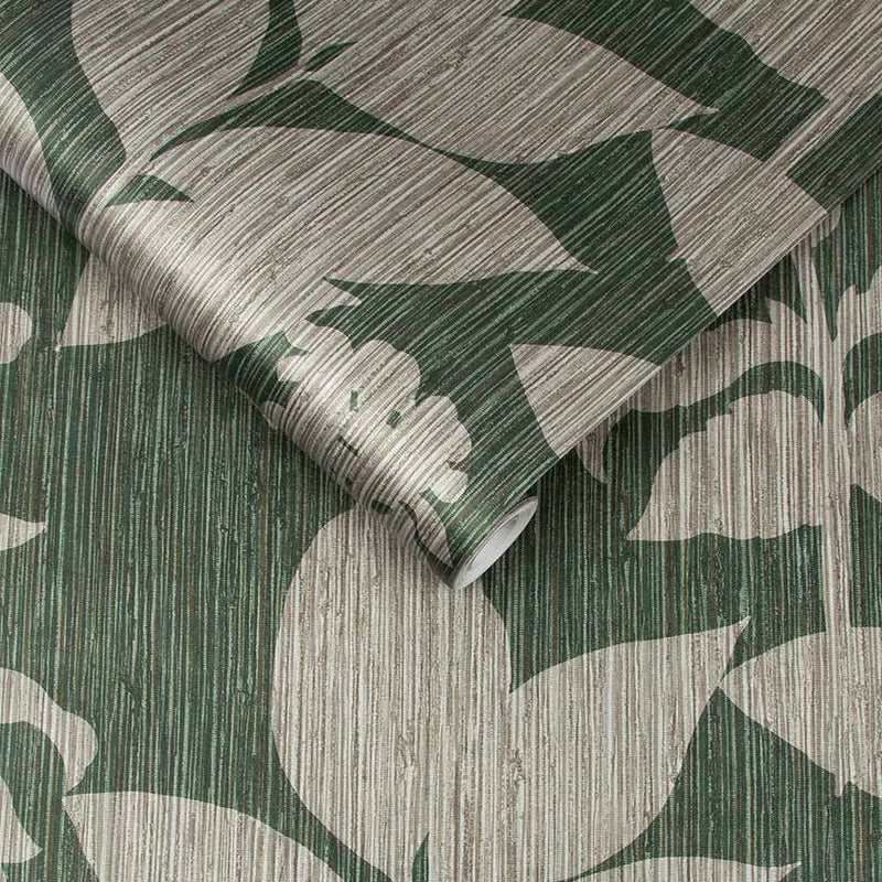 media image for Aspen Wallpaper in Green from the Exclusives Collection by Graham & Brown 239