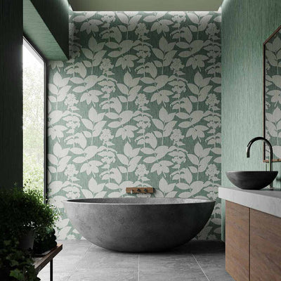 product image for Aspen Wallpaper in Green from the Exclusives Collection by Graham & Brown 4