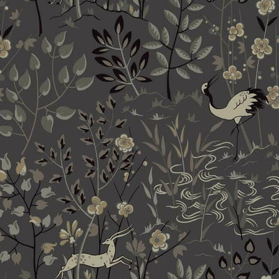 product image of Aspen Wallpaper in Grey from the Traveler Collection by Ronald Redding 516