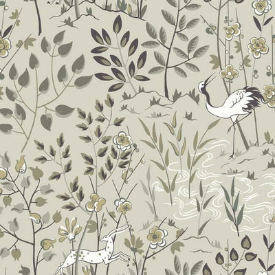 product image of sample aspen wallpaper in off white from the traveler collection by ronald redding 1 511