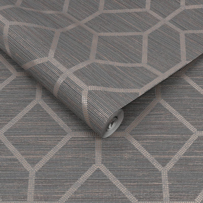 product image for Asscher Geo Grey Wallpaper from the Capsule Collection by Graham & Brown 78